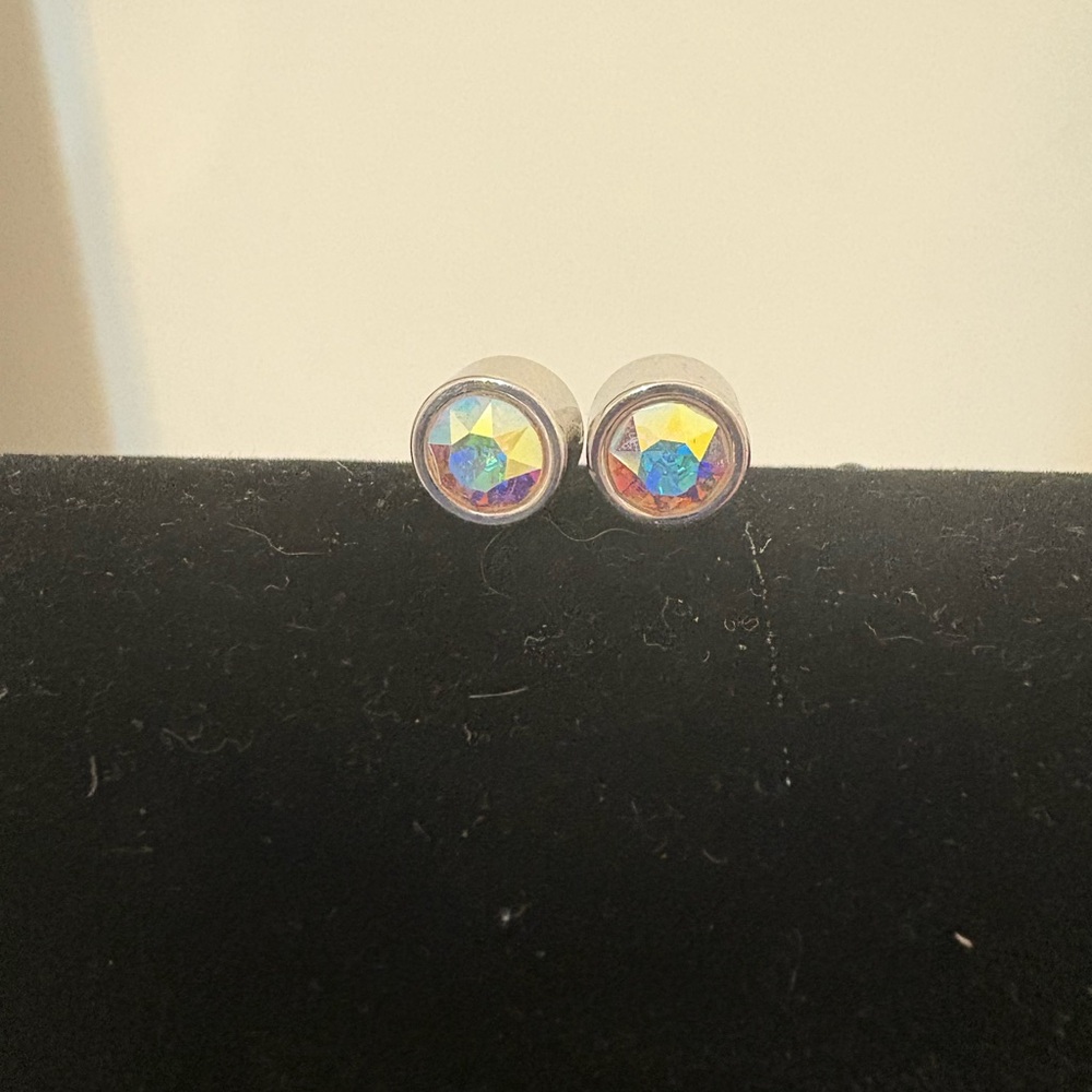 Iridescent Stud Earrings